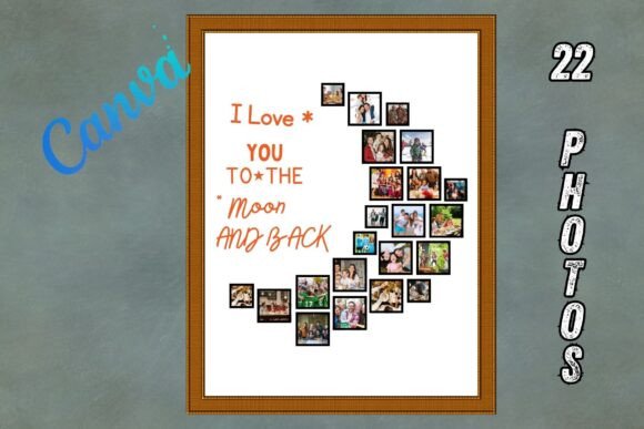 Download Crescent Moon Canva Photo Collage - Photo Collection