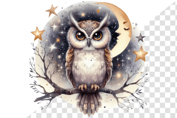 Download Nightwise Owl Watercolor Clipart - Art Collection