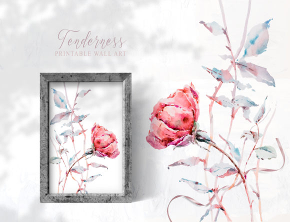 Download Watercolor Red Rose Flower Clipart - Art Collection