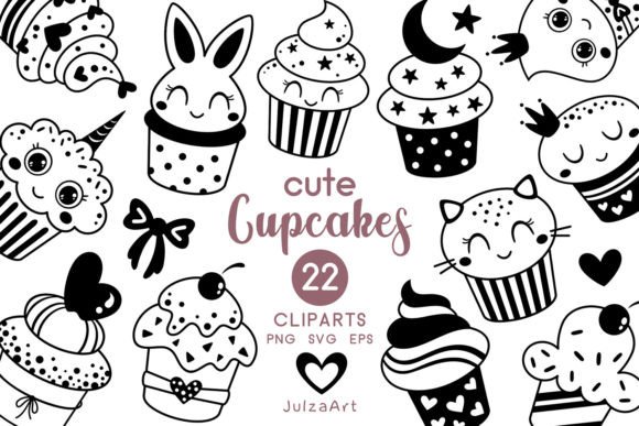 Download Cupcake Clipart, Kawaii Cake Svg - Premium Resources