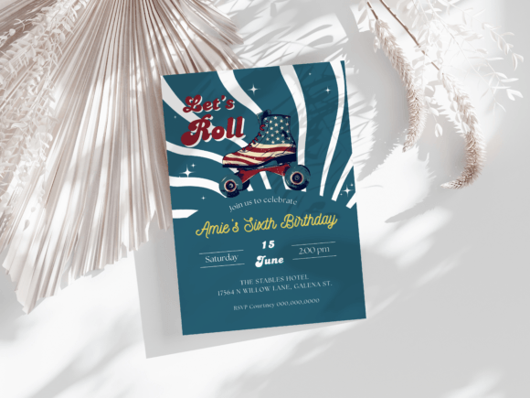 Download Roller Skating Party Invitation | Roller - Art Collection