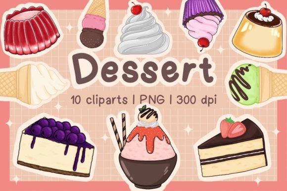 Download Dessert Cliparts &amp; Stickers Collection - Art Collection