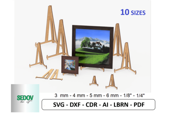 Download Photo Easel Stand Laser Cut 10 Sizes - Photo Collection
