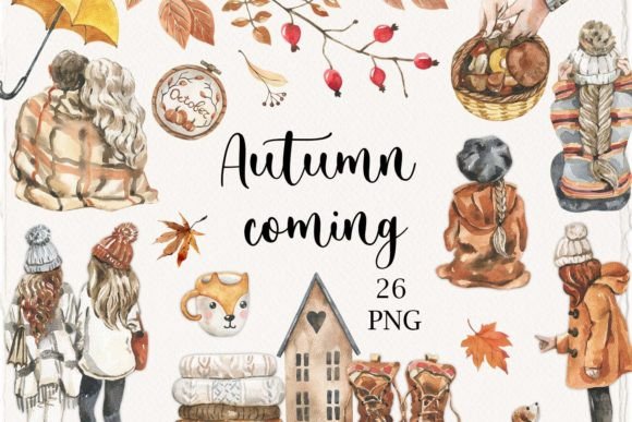 Download Watercolor  Autumn Decor Clipart - Art Collection