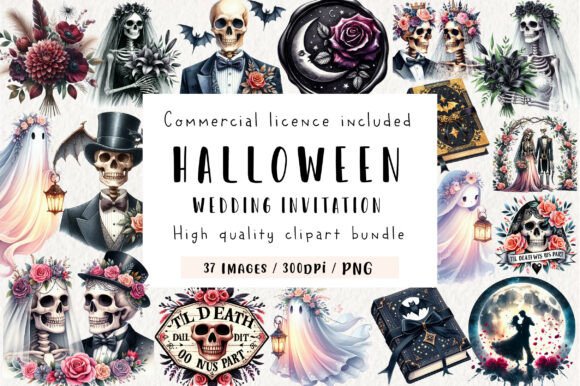Download Halloween Wedding Invitation Clipart - Halloween Collection