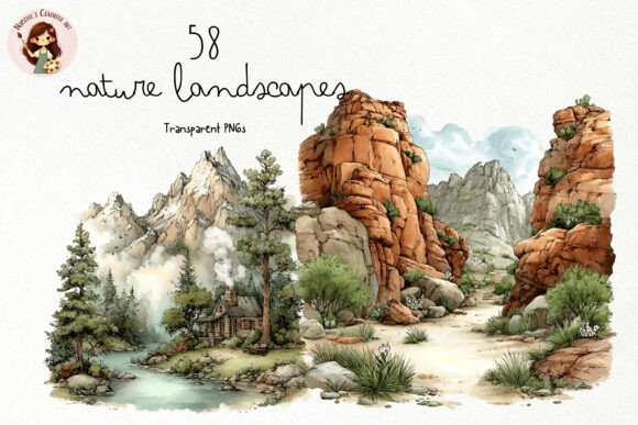 Download Watercolor Nature Landscapes PNG Clipart - Art Collection