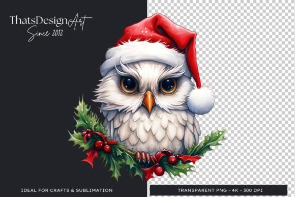 Download Cute Snow Owl Christmas Animal Clipart - Art Collection