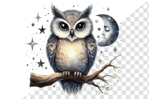 Download Nightwise Owl Watercolor Clipart - Art Collection