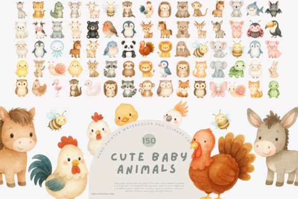 Download Baby Animals Clipart Set - Art Collection