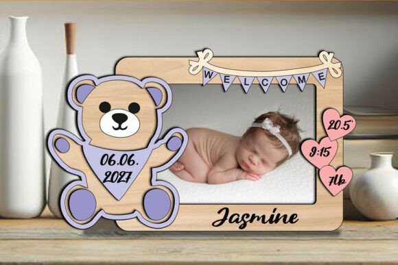 Download Bear Baby Photo Frame SVG Newborn Pics - Photo Collection