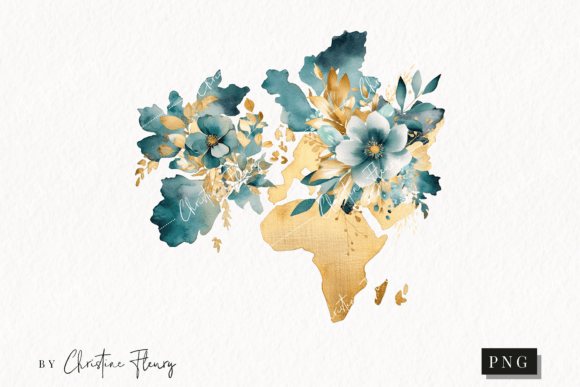 Download Watercolor Flower Map Clipart - Art Collection