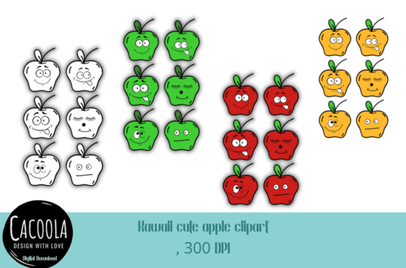 Download Kawaii Cute Apple Clipart - Art Collection