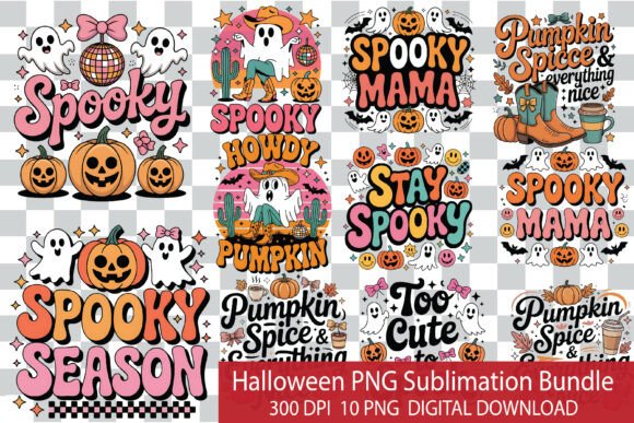 Download Halloween PNG Sublimation Bundle T-Shirt - Halloween Collection