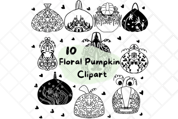 Download Floral Pumpkin Clipart Illustration - Art Collection