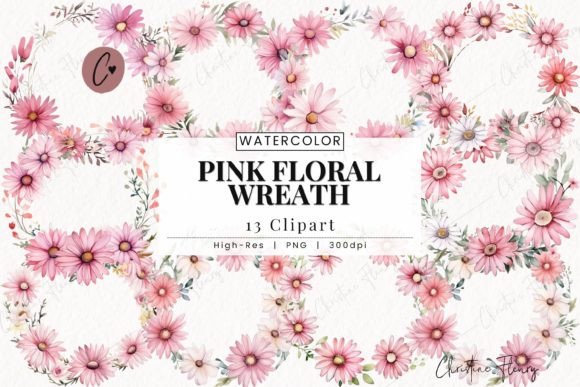 Download Pink Floral Wreath Clipart, Spring PNG - Art Collection