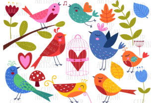 Download Pretty Birds Clipart Love Valentines - Art Collection