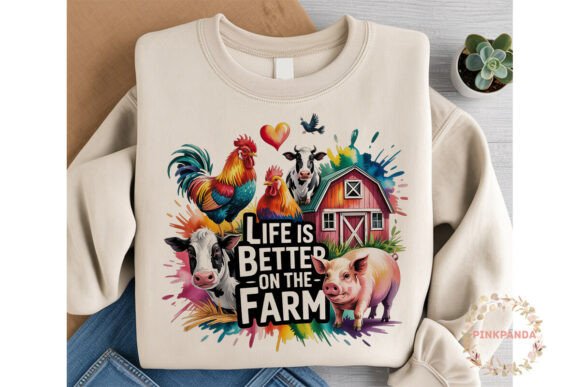 Download Farm Life Watercolor Animals Sublimation - Watercolor animals Collection