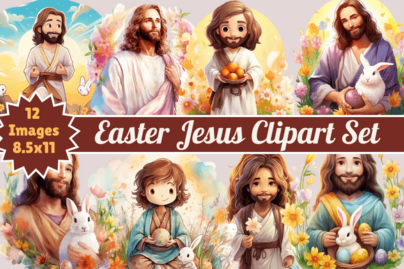Download Easter Jesus Clipart Set - Art Collection