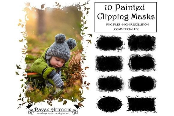 Download Painted Clipping Masks, Photo Frames - Photo Collection