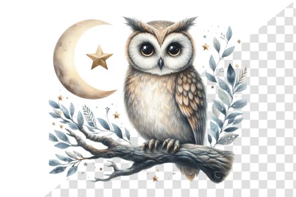 Download Nightwise Owl Watercolor Clipart - Art Collection
