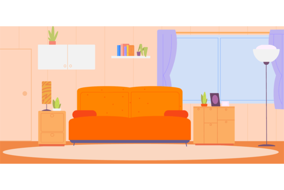 Download Living Room Interior. Modern Apartment F - Art Collection
