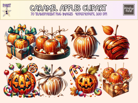 Download Caramel Apples Clipart - Art Collection