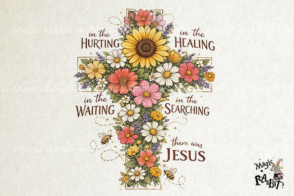 Download Floral Cross Jesus Christian Art PNG - Art Collection