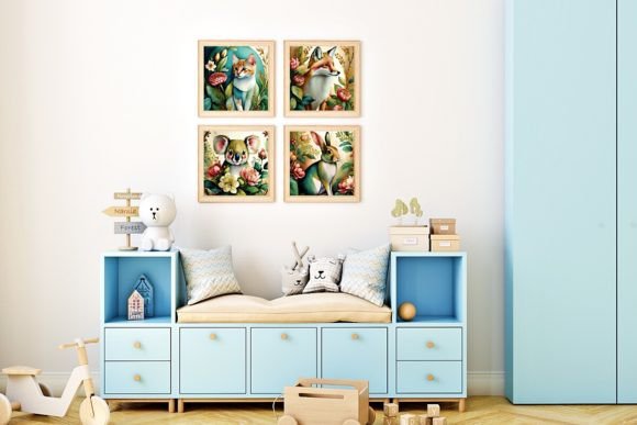 Download Floral Animals Nursery Art - Art Collection
