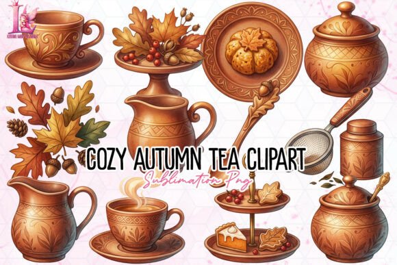 Download Cozy Autumn Tea Clipart PNG - Art Collection