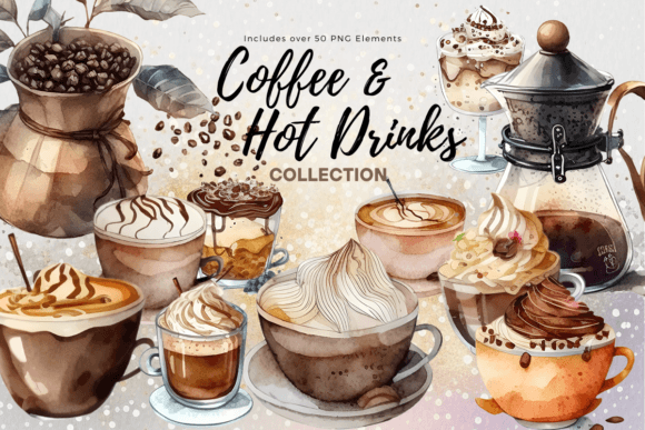 Download Assorted Coffee Clip Art Collection - Art Collection