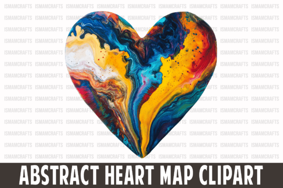 Download Abstract Heart Map Clipart PNG - Art Collection