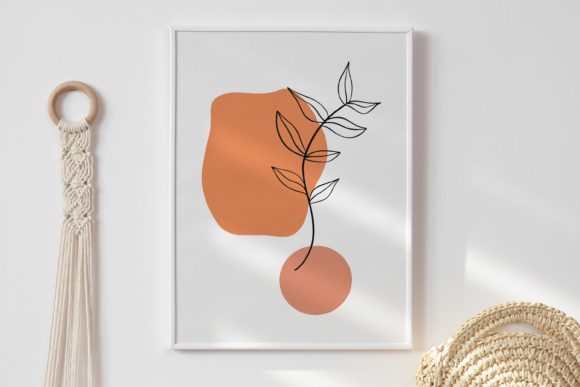 Download Printable Wall Art, Abstract Leafs Wall - Art Collection