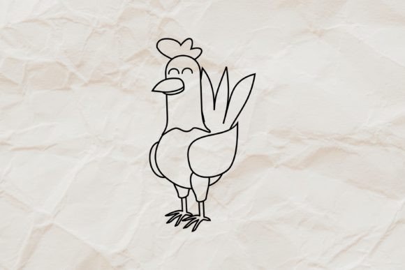 Download Rooster, Chicken Animal Line Art Vector - Art Collection