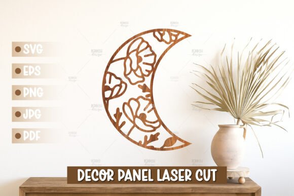 Download Moon Wall Art SVG, Baby Room Decor - Art Collection