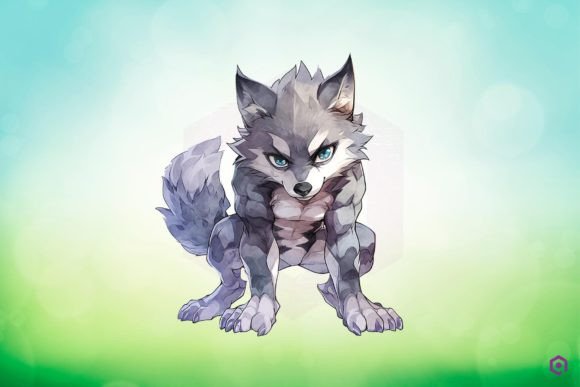 Download Muscular Gray Wolf Clipart PNG - Art Collection