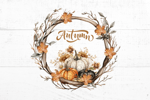 Download Fall Wreath Pumpkin Clip Art - Art Collection