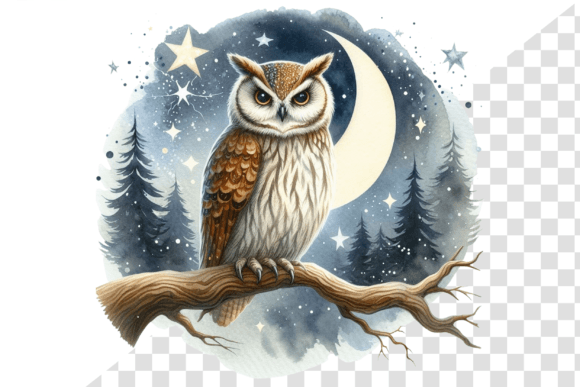 Download Nightwise Owl Watercolor Clipart - Art Collection