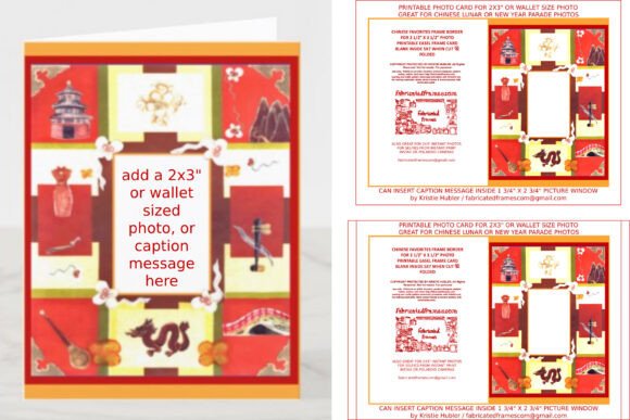 Download Chinese Lunar New Year Photo Card PDF - Photo Collection
