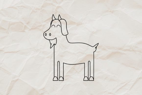 Download Goat Animal Line Art Sublimation SVG - Art Collection