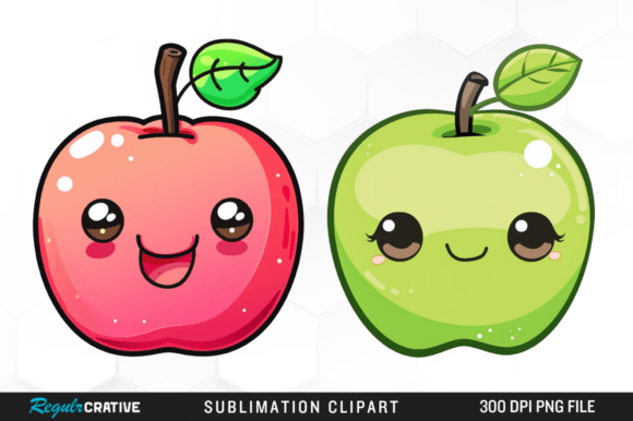 Download Watercolor Cute Apple Clipart PNG Design - Art Collection