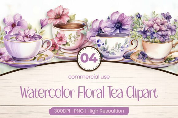 Download Floral Tea Clipart PNG - Art Collection