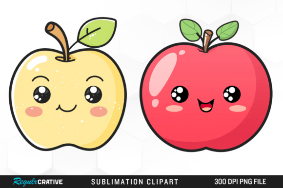 Download Watercolor Cute Apple Clipart PNG Design - Art Collection