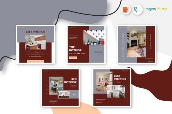 Download Template Instagram - Best Interior - Premium Resources