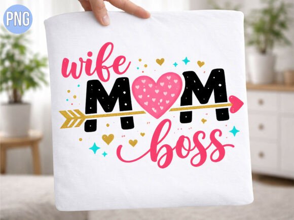 Download Wife Mom Boss Pink Heart Arrow PNG - Art Collection