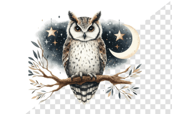 Download Nightwise Owl Watercolor Clipart - Art Collection