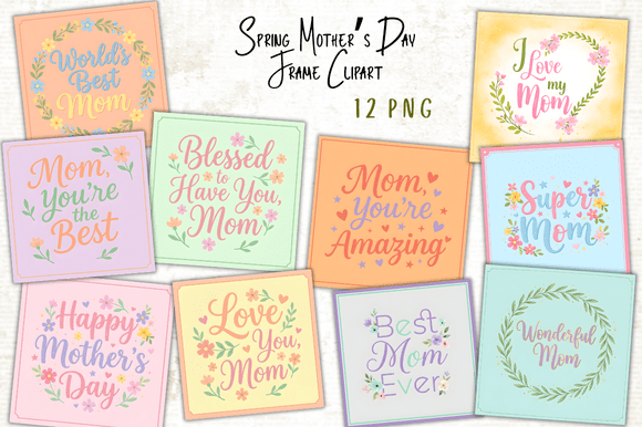 Download Spring Mother's Day Frame Clipart - Art Collection