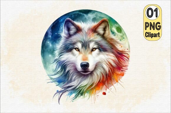 Download Watercolor Wolf Clipart PNG - Art Collection