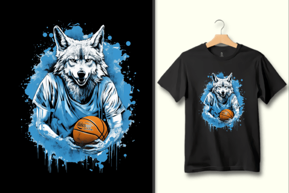Download Basketball Wolf PNG Graphic Design Art - Art Collection
