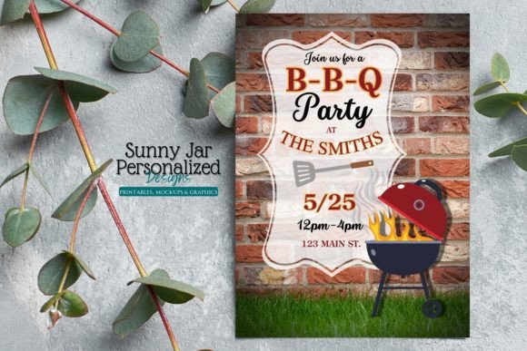 Download Personalized BBQ Party Invitation - Art Collection