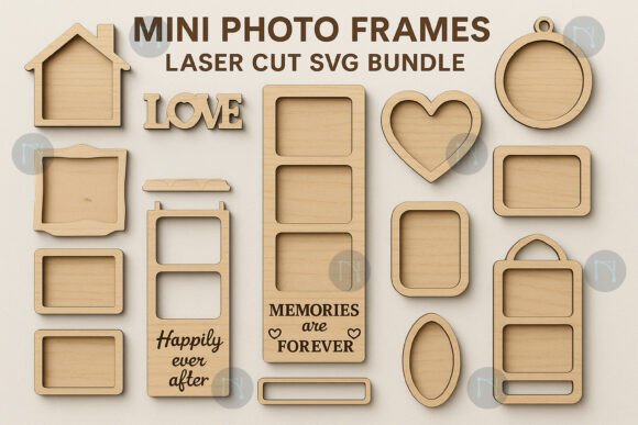 Download Mini Photo Frames Laser Cut SVG Bundle - Photo Collection